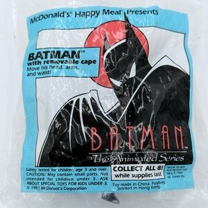 VTG 1993 Batman Animated Series McDonalds Happy Meal Toys - Batman - NEW SEALED!